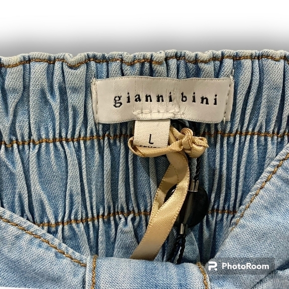 NWT Gianni Bini x Jess Southern Norma Jean denim bralette top size Large - Picture 10 of 12